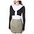 Jacquemus Gerippte Crop-Cardigan mit Mikro-Gold-Logo - Ansicht 3