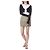 Jacquemus Gerippte Crop-Cardigan mit Mikro-Gold-Logo - Ansicht 5