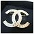 Chanel Spilla in cristallo con logo CC dorato - vista 3