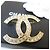 Chanel Spilla in cristallo con logo CC dorato - vista 5