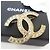 Chanel Spilla in cristallo con logo CC dorato - vista 7