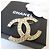 Chanel Spilla in cristallo con logo CC dorato - vista 8