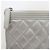 Chanel Caviar Silver Boy Clutch Large Series - vista 2