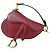 Dior Mini Saddle Bag Burgundy