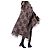 Gucci Poncho Capa Reversible Ancho de Cachemira Logo - vista 28