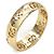 Gucci Anello sottile GG Icon in oro giallo