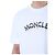 Moncler Flow Logo Bedrucktes Rundhals-T-Shirt in Weiß - Ansicht 17
