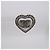 Chanel Orecchini a cuore in cristallo argento - vista 2