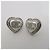 Chanel Orecchini a cuore in cristallo argento - vista 4
