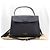 Burberry Cambry Medium in pelle grana nera House Check e toni dorati - vista 2