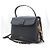 Burberry Cambry Medium in pelle grana nera House Check e toni dorati - vista 3