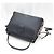 Burberry Cambry Medium in pelle grana nera House Check e toni dorati - vista 5