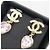 Chanel Orecchini a cuore rosa con perle e strass Heart Gold - vista 3