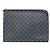 Louis Vuitton Pochette Jour GM Clutch in Canvas Damier Graphite
