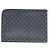 Louis Vuitton Pochette Jour GM Clutch in Canvas Damier Graphite - vista 3