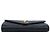 Autre Marque Large Monogram Flap Wallet in schwarzem texturiertem Matelassé - Ansicht 6