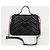 Gucci Borsa GG Marmont Small Top Handle Bag Black Gold - vista 4