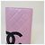Portefeuille long en cuir rose Chanel - vue 3