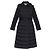 Burberry Giacca lunga trapuntata con cappuccio in nylon Nero