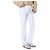 Tory Burch Vaqueros blancos cropped flare con costuras amarillas - vista 11