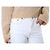 Tory Burch Vaqueros blancos cropped flare con costuras amarillas - vista 12