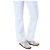 Tory Burch Vaqueros blancos cropped flare con costuras amarillas - vista 13