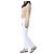 Tory Burch Vaqueros blancos cropped flare con costuras amarillas - vista 15