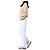 Tory Burch Vaqueros blancos cropped flare con costuras amarillas - vista 16