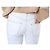 Tory Burch Vaqueros blancos cropped flare con costuras amarillas - vista 18