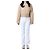 Tory Burch Vaqueros blancos cropped flare con costuras amarillas - vista 2