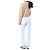 Tory Burch Vaqueros blancos cropped flare con costuras amarillas - vista 22