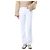 Tory Burch Vaqueros blancos cropped flare con costuras amarillas - vista 3