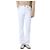 Tory Burch Vaqueros blancos cropped flare con costuras amarillas - vista 8
