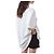 Off White Oversized T-Shirt für Damen mit Mona Lisa Print - Ansicht 21
