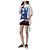 Off White Oversized T-Shirt für Damen mit Mona Lisa Print - Ansicht 5