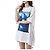 Off White Oversized T-Shirt für Damen mit Mona Lisa Print - Ansicht 7