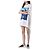 Off White Oversized T-Shirt für Damen mit Mona Lisa Print - Ansicht 8