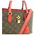 Louis Vuitton Borsa Tote Monogram Canvas Flower con tracolla - vista 7