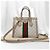 Gucci GG Supreme White Leather GG Supreme Canvas Ophidia Small Top Handle - vista 2