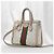 Gucci GG Supreme White Leather GG Supreme Canvas Ophidia Small Top Handle - vista 3