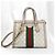 Gucci GG Supreme White Leather GG Supreme Canvas Ophidia Small Top Handle - vista 4