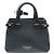 Burberry Borsa Banner Mini in pelle nera e tela House Check
