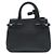 Burberry Borsa Banner Mini in pelle nera e tela House Check - vista 3