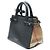 Burberry Borsa Banner Mini in pelle nera e tela House Check - vista 4
