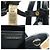 Burberry Borsa Banner Mini in pelle nera e tela House Check - vista 7