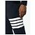 Thom Browne Pantaloni Bar Jersey Navy - vista 5