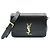 Autre Marque Borsa a tracolla Medium Solferino in pelle di vitello liscia nera Monogram