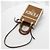 Fendi Mini Sunshine in vitello marrone con hardware dorato - vista 5
