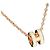 Hermès Collar con colgante Mini Pop Oro Rosa