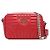 Prada Borsa a tracolla in vitello morbido rosso